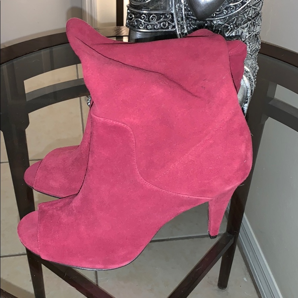 Maroon Michael Kors Ankle Booties - Picture 4 of 8